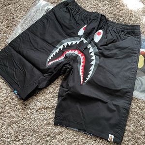 Bape Space Camo Shark Reversible Shorts